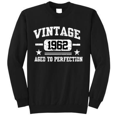 Personalize Vintage Birthday Age To Perfection Custom Year Sweatshirt