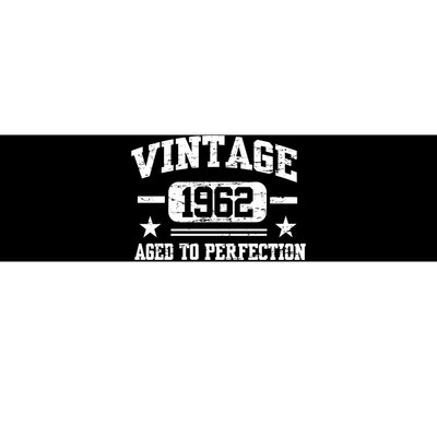 Personalize Vintage Birthday Age To Perfection Custom Year Bumper Sticker