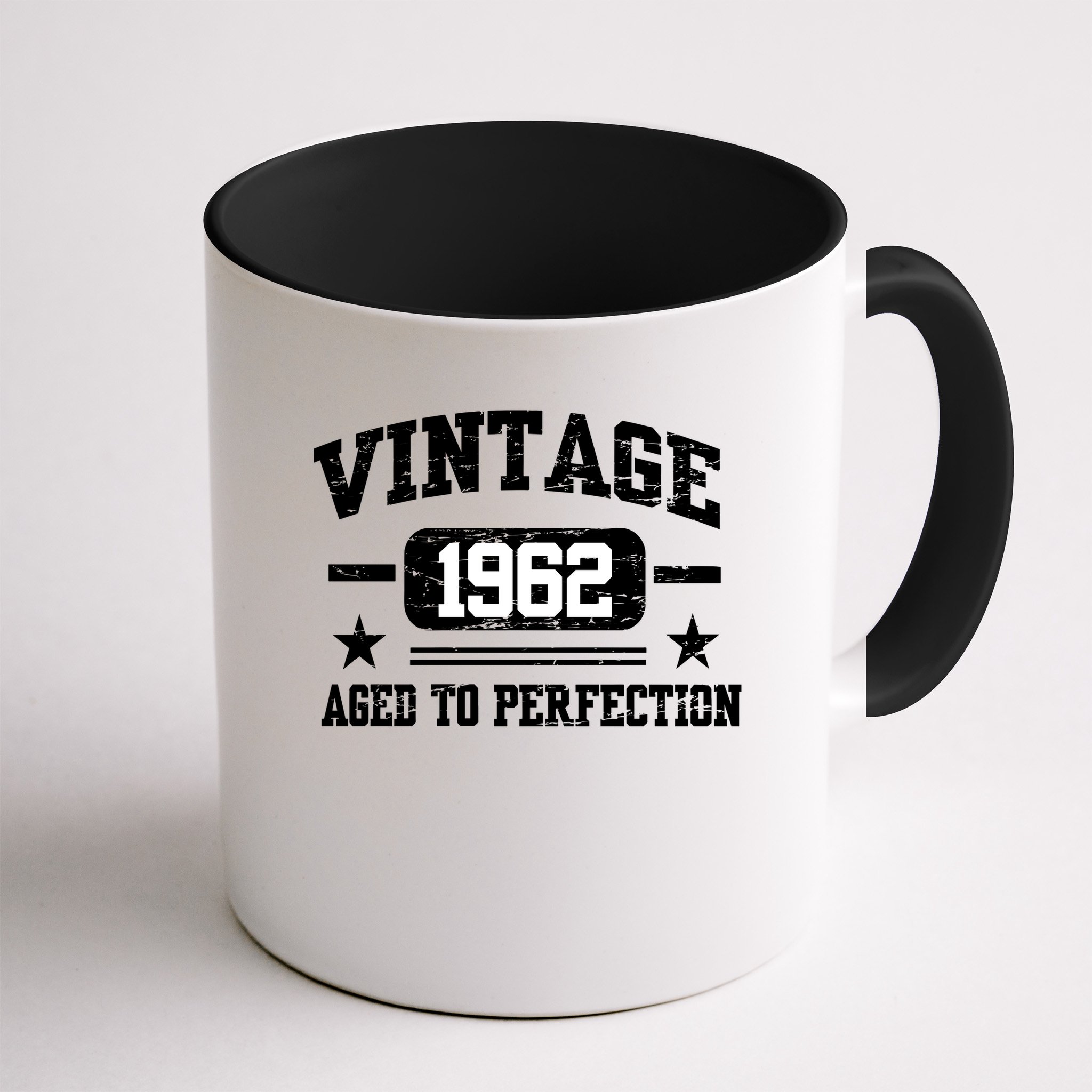 Personalize Vintage Birthday Age To Perfection Custom Year Mug