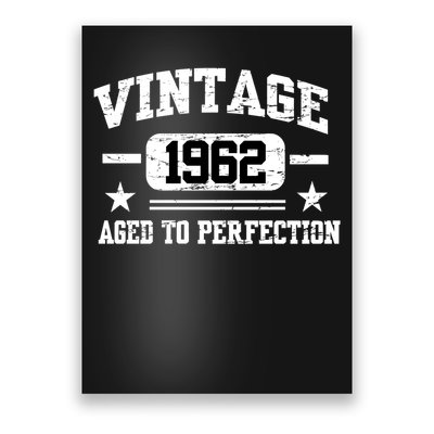Personalize Vintage Birthday Age To Perfection Custom Year Poster