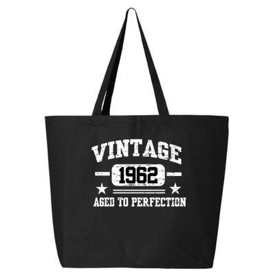 Personalize Vintage Birthday Age To Perfection Custom Year 25L Jumbo Tote
