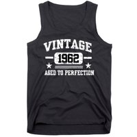 Personalize Vintage Birthday Age To Perfection Custom Year Tank Top