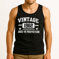 Personalize Vintage Birthday Age To Perfection Custom Year Tank Top
