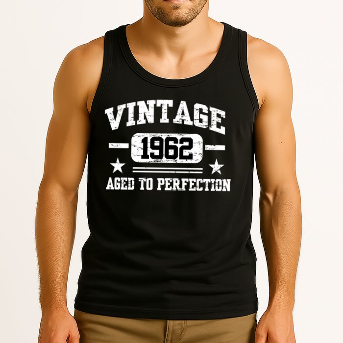 Personalize Vintage Birthday Age To Perfection Custom Year Tank Top