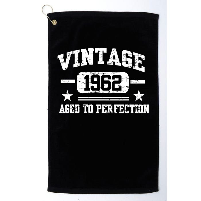 Personalize Vintage Birthday Age To Perfection Custom Year Golf Towel