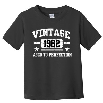 Personalize Vintage Birthday Age To Perfection Custom Year Toddler T-Shirt