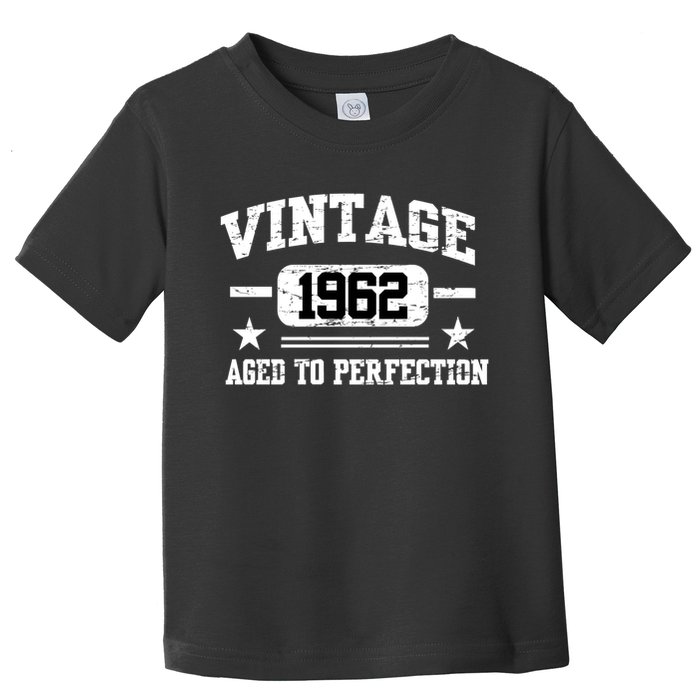 Personalize Vintage Birthday Age To Perfection Custom Year Toddler T-Shirt