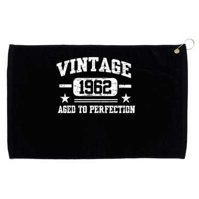 Personalize Vintage Birthday Age To Perfection Custom Year Grommeted Golf Towel