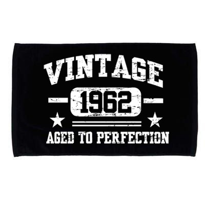 Personalize Vintage Birthday Age To Perfection Custom Year Microfiber Hand Towel