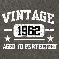 Personalize Vintage Birthday Age To Perfection Custom Year Cotton Canvas Backpack