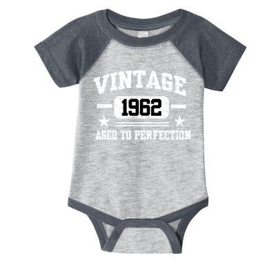 Personalize Vintage Birthday Age To Perfection Custom Year Infant Baby Jersey Bodysuit