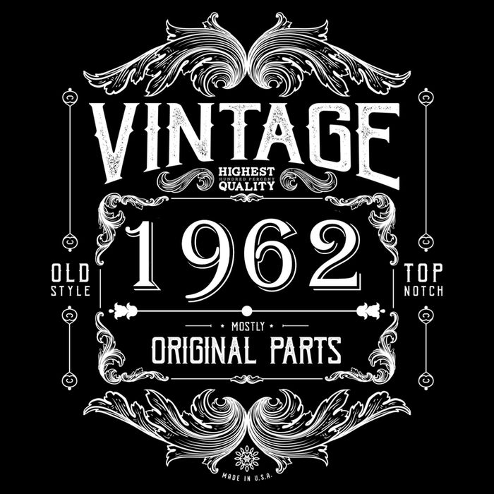 Personalize Vintage Birthday Custom Year Original Parts Apron