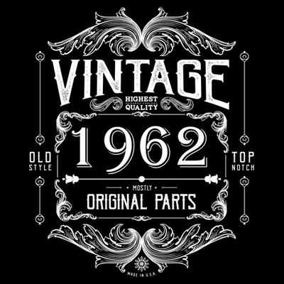 Personalize Vintage Birthday Custom Year Original Parts T-Shirt