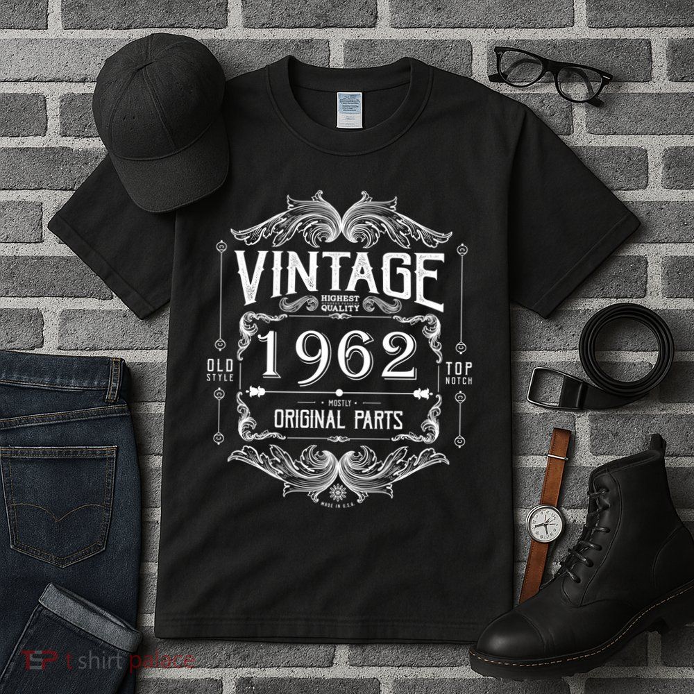 Personalize Vintage Birthday Custom Year Original Parts Tall T-Shirt