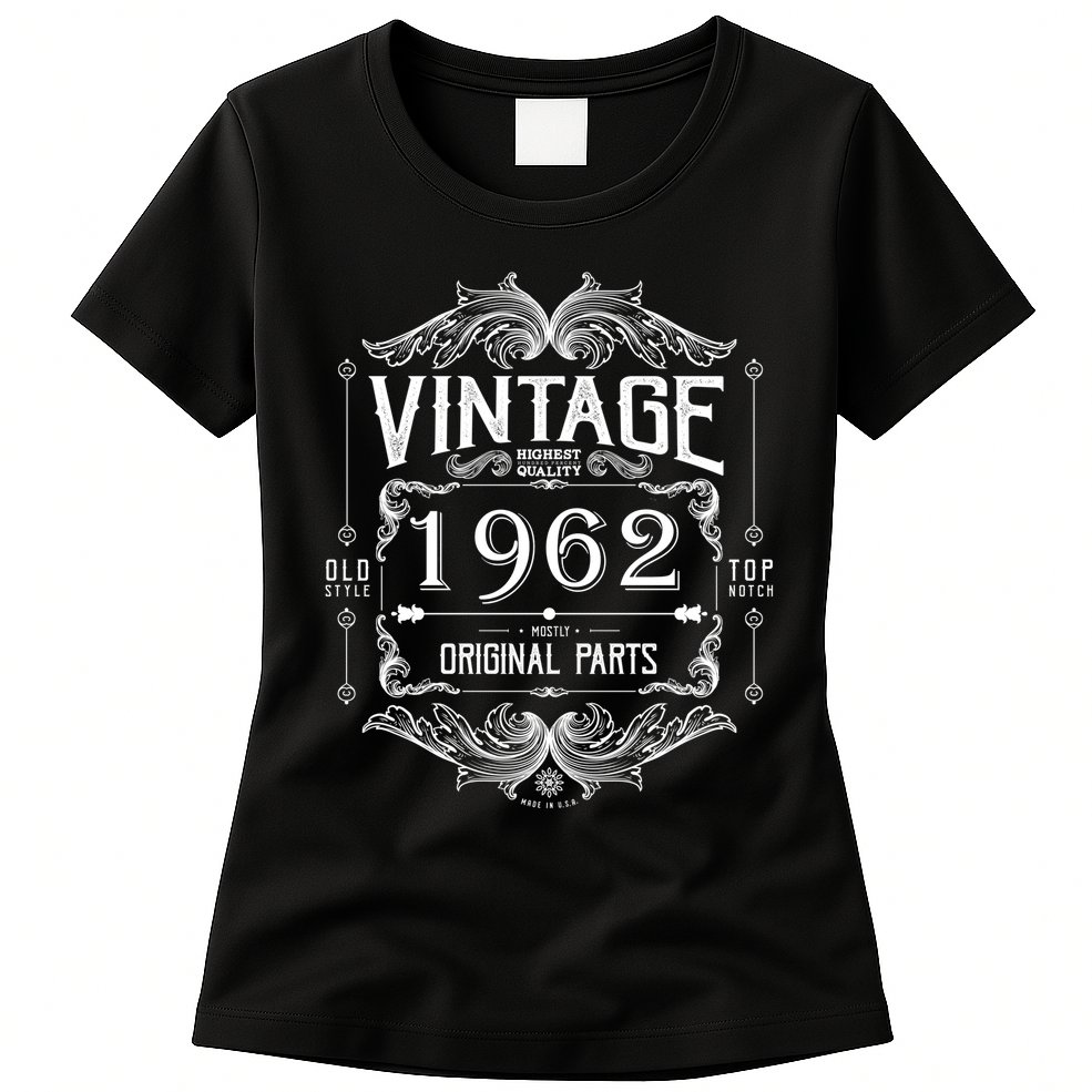 Personalize Vintage Birthday Custom Year Original Parts Womens T-Shirt