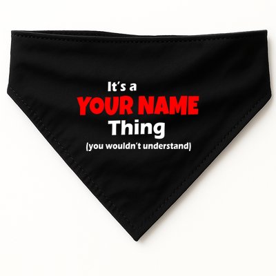 Personalized Funny You Wouldn't Understand Custom Name USA-Made Doggie Bandana
