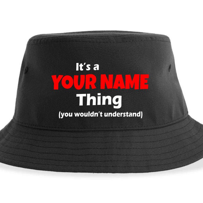 Personalized Funny You Wouldn't Understand Custom Name Sustainable Bucket Hat