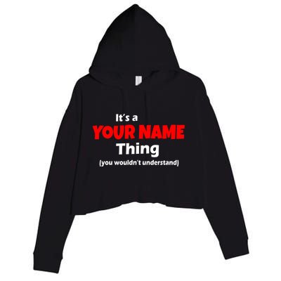 Personalized Funny You Wouldn't Understand Custom Name Crop Fleece Hoodie