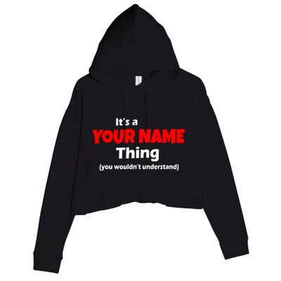 Personalized Funny You Wouldn't Understand Custom Name Crop Fleece Hoodie