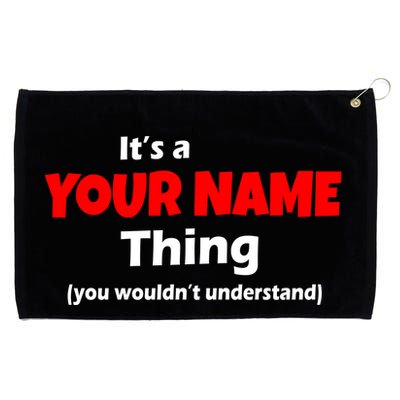 Personalized Funny You Wouldn't Understand Custom Name Grommeted Golf Towel