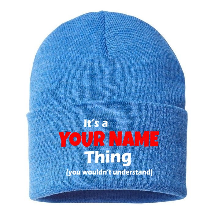 Personalized Funny You Wouldn't Understand Custom Name Sustainable Knit Beanie