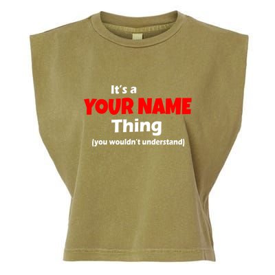 Personalized Funny You Wouldn't Understand Custom Name Garment-Dyed Women's Muscle Tee