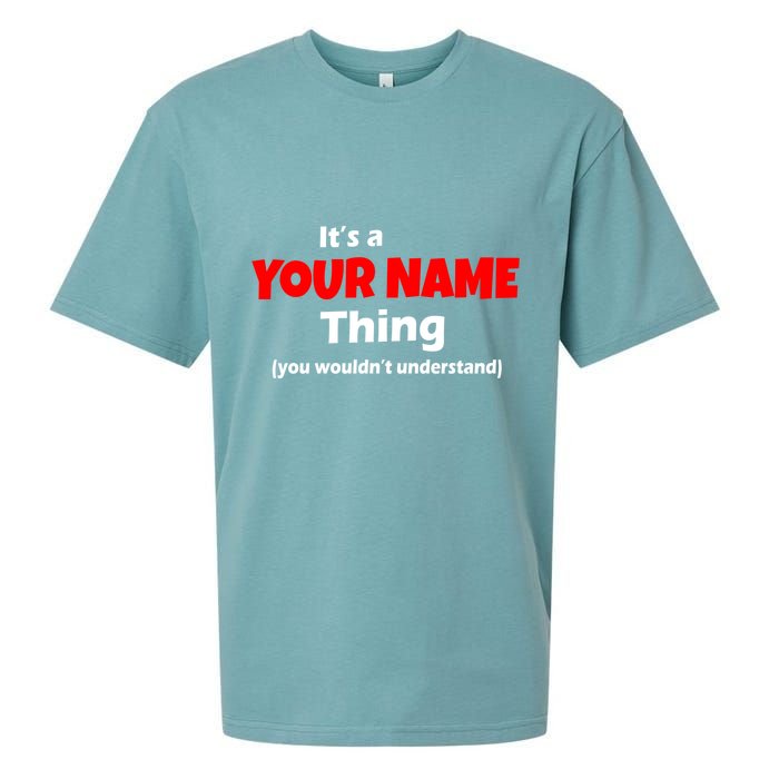 Personalized Funny You Wouldn't Understand Custom Name Sueded Cloud Jersey T-Shirt