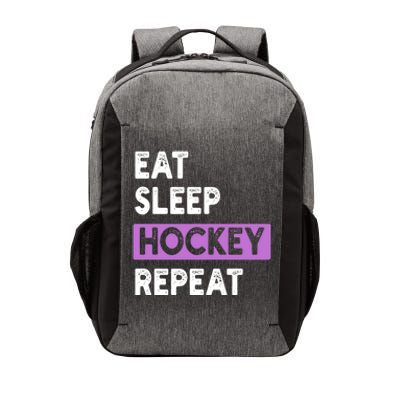 Purple Eat Sleep Hockey Gift Hockey Lovers Gift Vector Backpack