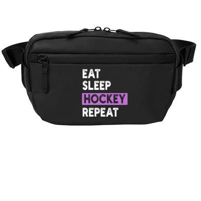 Purple Eat Sleep Hockey Gift Hockey Lovers Gift Crossbody Pack