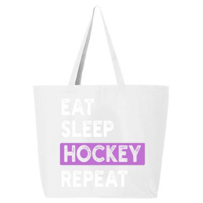 Purple Eat Sleep Hockey Gift Hockey Lovers Gift 25L Jumbo Tote