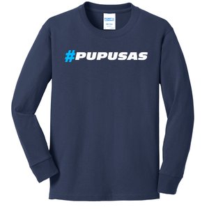 Pupusas El Salvador Kids Long Sleeve Shirt