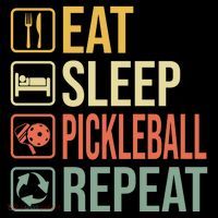 Pickleball Eat Sleep Repeat Sustainable Bucket Hat