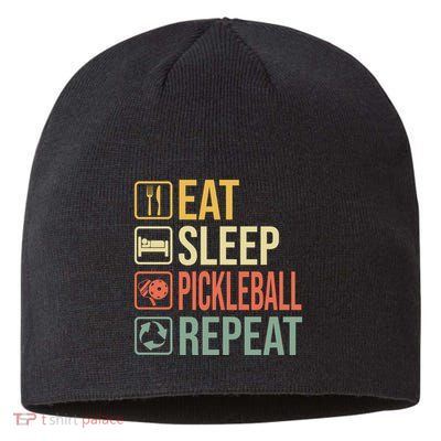 Pickleball Eat Sleep Repeat Sustainable Beanie