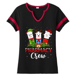 Pharmacist Elf Santa Pills Pharmacy Crew Christmas Gift Ladies Halftime Notch Neck Tee