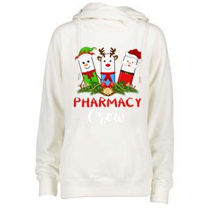 Pharmacist Elf Santa Pills Pharmacy Crew Christmas Gift Womens Funnel Neck Pullover Hood