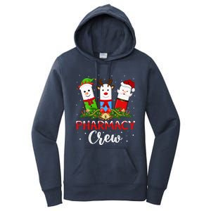 Pharmacist Elf Santa Pills Pharmacy Crew Christmas Gift Women's Pullover Hoodie