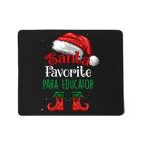 Para Educator Santa Favorite Claus Christmas Funny Matching Mousepad