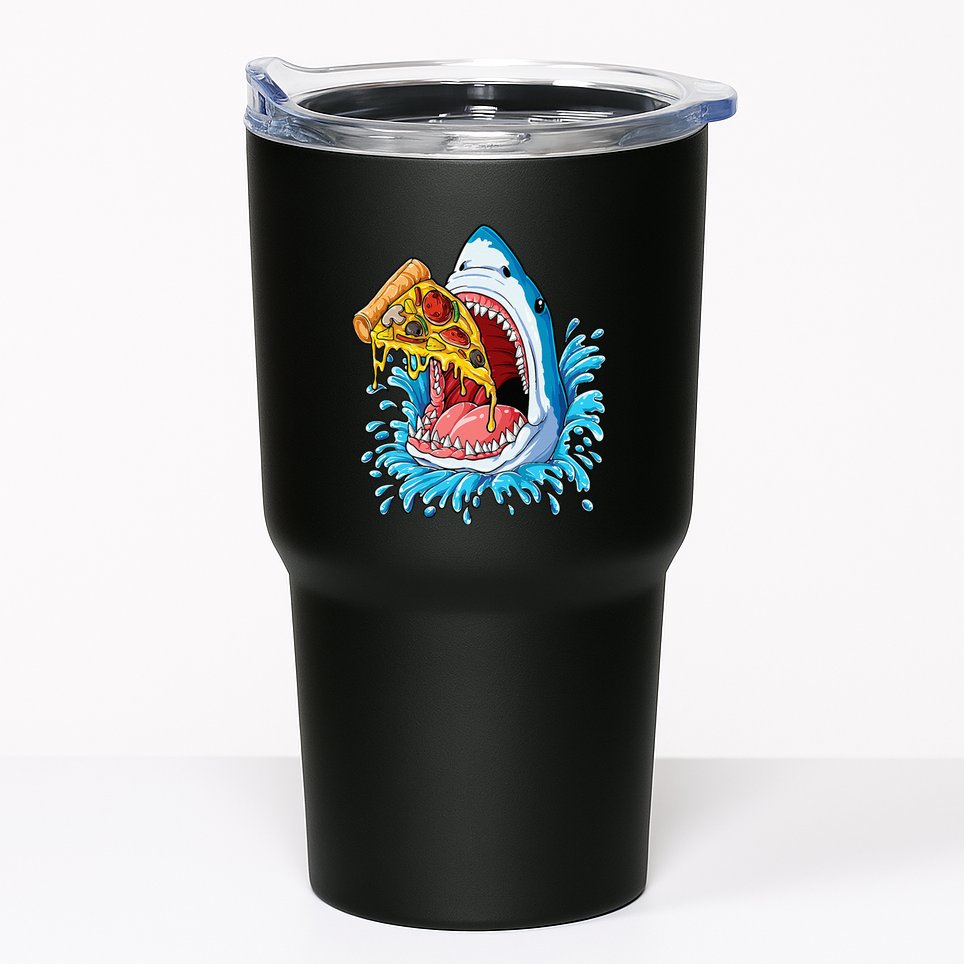 Pizza Eating Shark Food Lovers Jawsome Tumbler