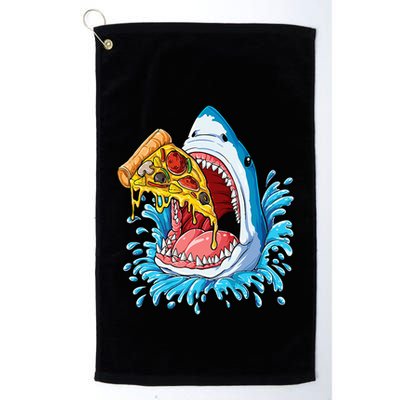 Pizza Eating Shark Food Lovers Jawsome Golf Towel
