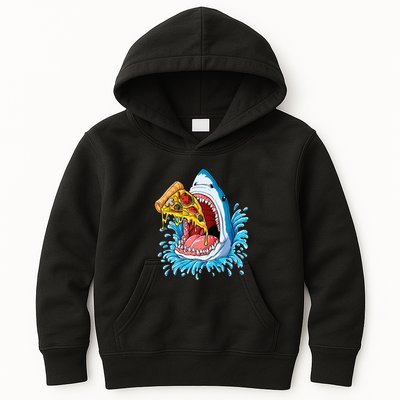Pizza Eating Shark Food Lovers Jawsome Kids Hoodie