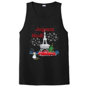 Paris Eiffel Tower Christmas Tree Red Truck Joyeux Noël Gift PosiCharge Competitor Tank