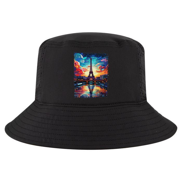 Paris Eiffel Tower I Love Paris Souvenir France Cool Comfort Performance Bucket Hat