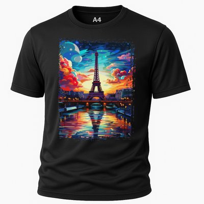 Paris Eiffel Tower I Love Paris Souvenir France Performance Shirt
