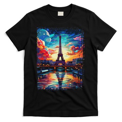 Paris Eiffel Tower I Love Paris Souvenir France T-Shirt