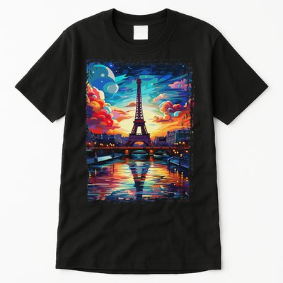 Paris Eiffel Tower I Love Paris Souvenir France Tall T-Shirt