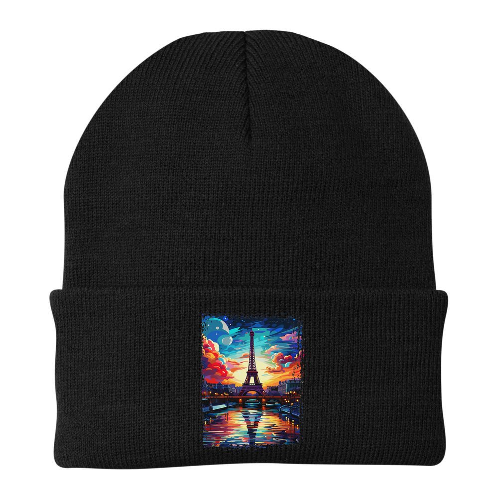 Paris Eiffel Tower I Love Paris Souvenir France Beanie