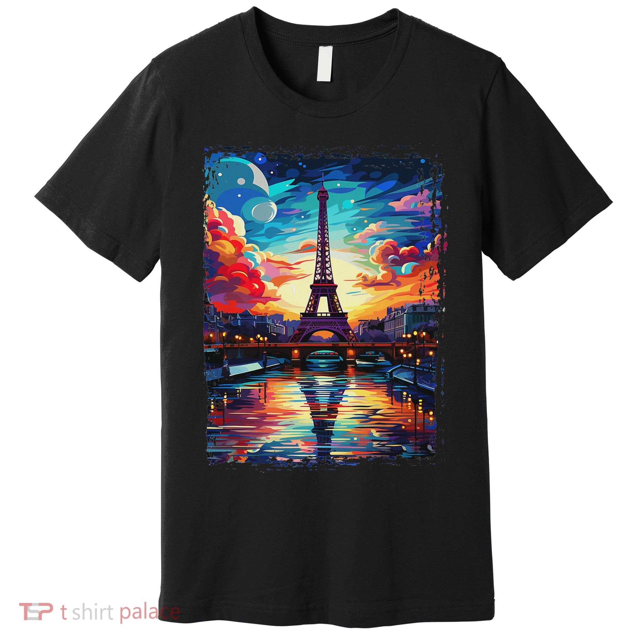 Paris Eiffel Tower I Love Paris Souvenir France Premium T-Shirt