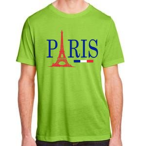 Paris Eiffel Tower Logo Adult ChromaSoft Performance T-Shirt