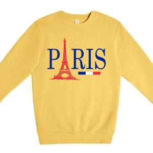 Paris Eiffel Tower Logo Premium Crewneck Sweatshirt