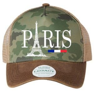 Paris Eiffel Tower Logo Legacy Tie Dye Trucker Hat